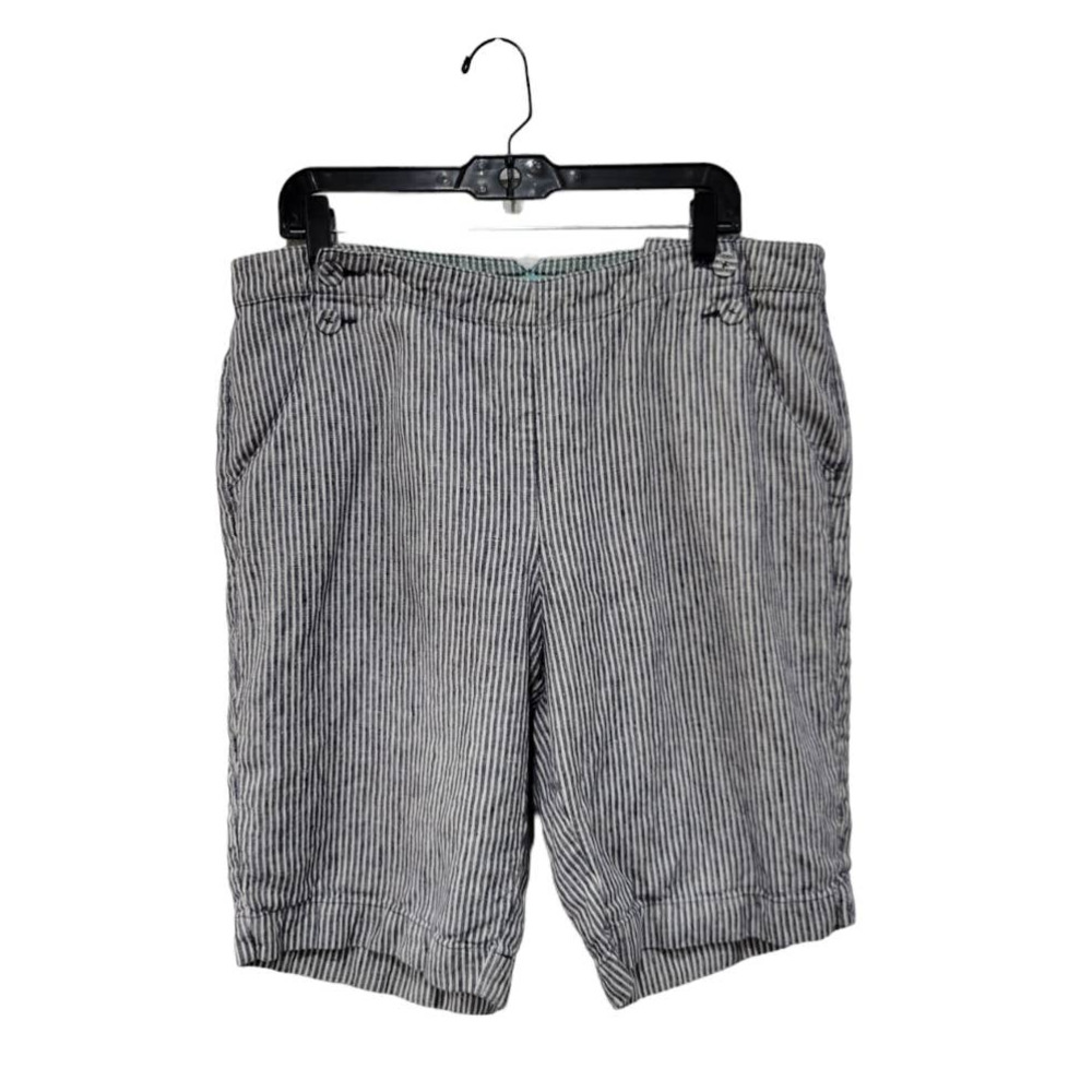 Boden Blue and White Bermuda Shorts